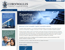 Tablet Screenshot of cornwallis.com